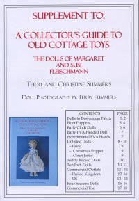 including supplement Collectors Guide Old Cottage Dolls hardback book 